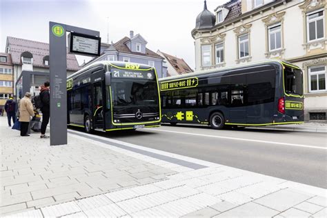 Elektrobusse von Mercedes Benz für Reutlinger E LinieElectric buses