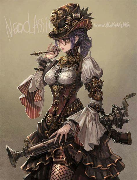 A Person Named Asagang Created This Steampunk Anime Girl Wooow