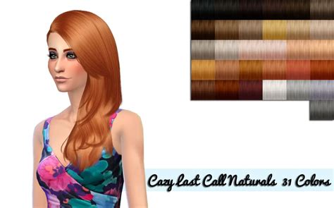 Sims 4 Hairs Nessa Sims Cazy`s Last Call Naturals Hairstyle Retextured