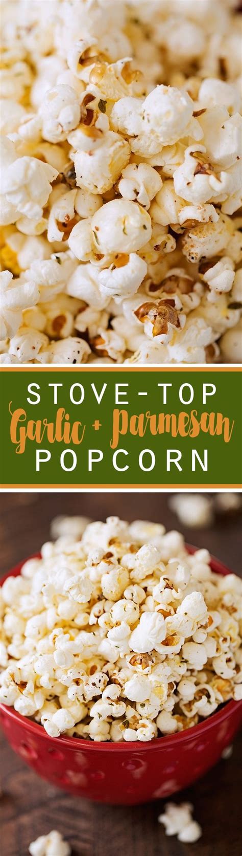 Garlic Parmesan Stove Top Popcorn Recipe Little Spice Jar Recipe