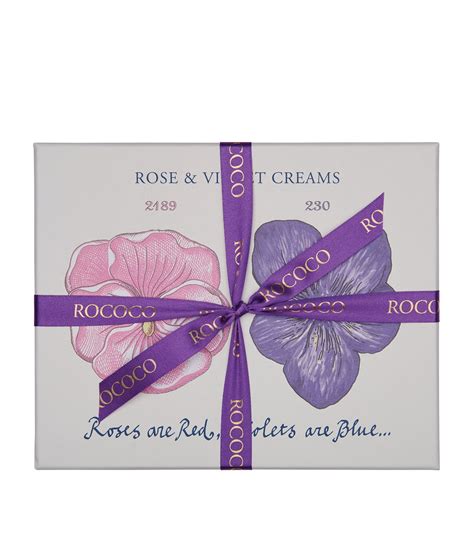 Rococo Chocolates Rose And Violet Creams 260g Harrods Uk