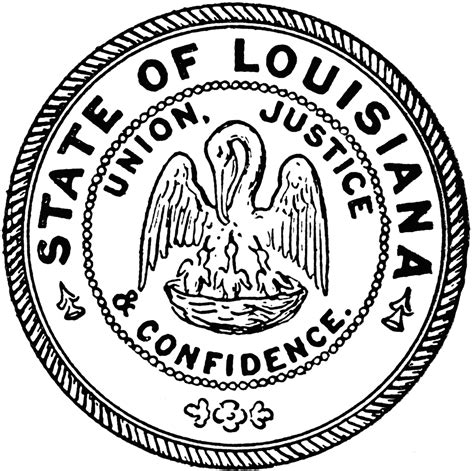 Seal Of Louisiana Clipart Etc