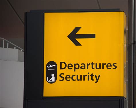 Airport Security Sign Free Stock Photo Freeimages