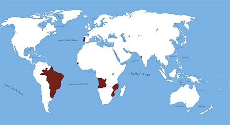 Former Portuguese Colonies Worldatlas