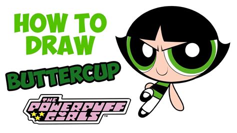 How To Draw Buttercup From Powerpuff Girl Powerpuff Girl YouTube
