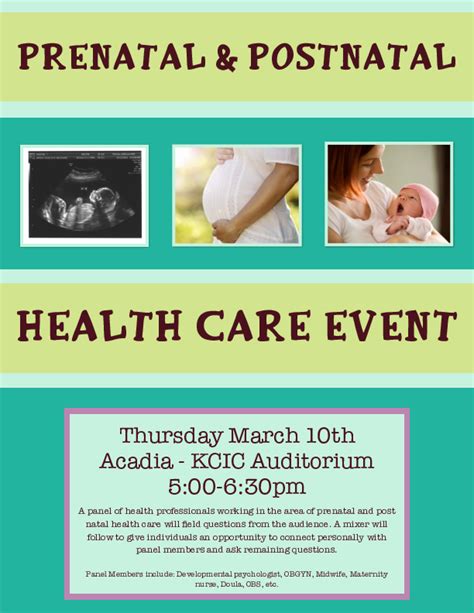 Prenatal And Postnatal Health Care At Kc Irving Environmental Science