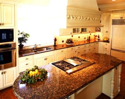 Plenty of granite cabinet to choose from. Light cabinets with baltic brown granite | Brown granite ...