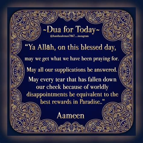 Ya Allāh On This Blessed Day May We Get What We Have Been Praying
