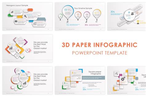 3d Paper Powerpoint Template Powerpoint Templates Creative Market