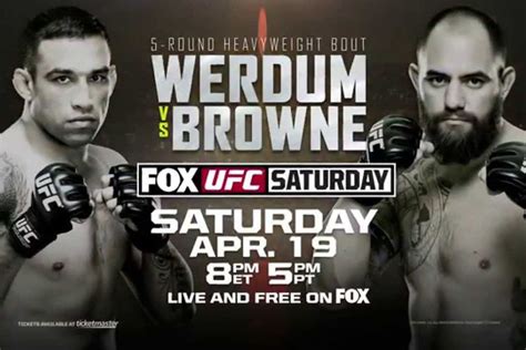 Get all the news on the latest ufc fight tonight for all fight cards. Watch UFC on FOX 11 online stream tonight: Live video feed/TV options, start time for 'Werdum vs ...