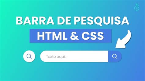 Como Fazer Barra De Pesquisa Com Html And Css Barra De Pesquisa Com Html E Css Youtube