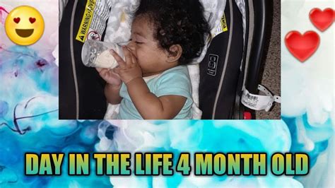 TEEN MOM|| DAY IN THE LIFE OF A 4 MONTH BABY - YouTube