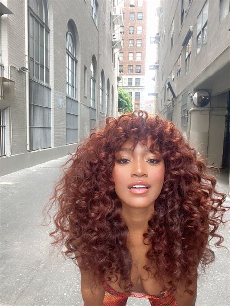 Keke Palmer On Twitter Ginger Hair Color Colored Curly Hair Red