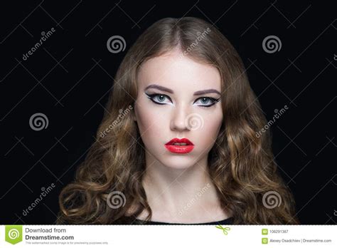 Woman Curly Hair Stock Image Image Of Attractive Beauty 106291387
