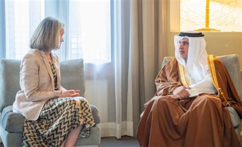 Hrh The Crown Prince And Prime Minister Meets With The Chief Minister Of Jersey