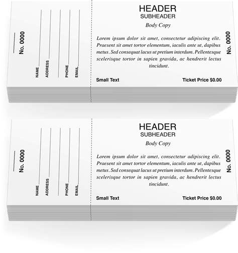 Download Pdf Raffle Ticket Template Ink Png Image With No Background