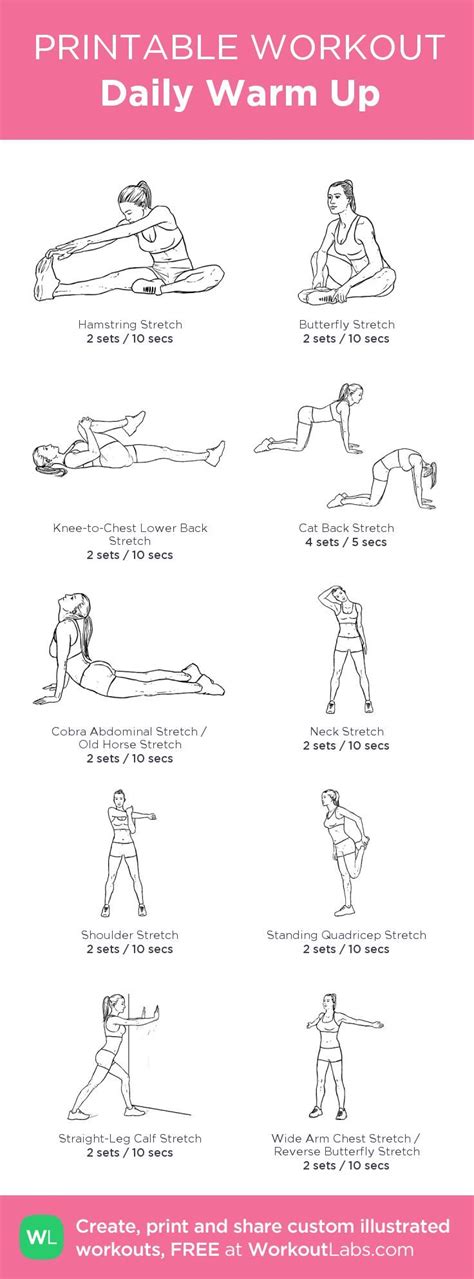 Daily Warm Up My Visual Workout Created At Workoutlabs Com Click