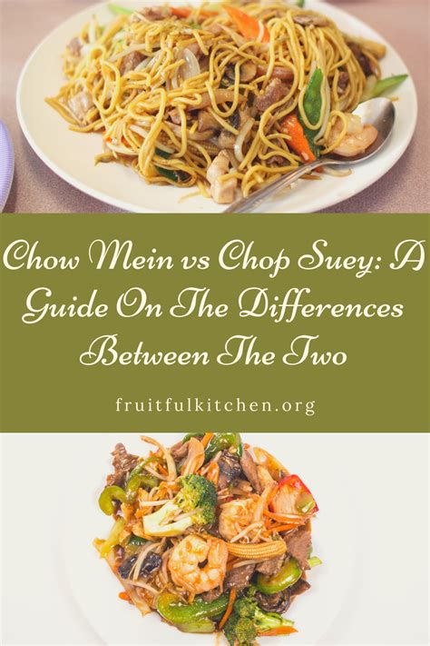 Chow Mein Vs Chop Suey A Guide On The Differences Between The Two