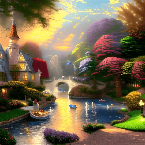 Thomas Kinkade Paint By Number Ultra Detail Hyper Detail Lined Art