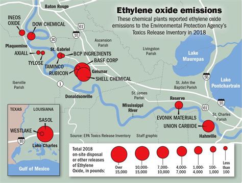 Louisiana Chemical Corridor Is The Countrys Largest Hot Spot For Toxic