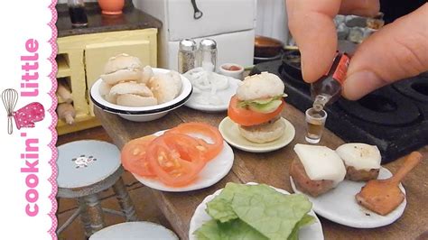 Mini Cheeseburger Miniature Cooking Real Mini Food Youtube