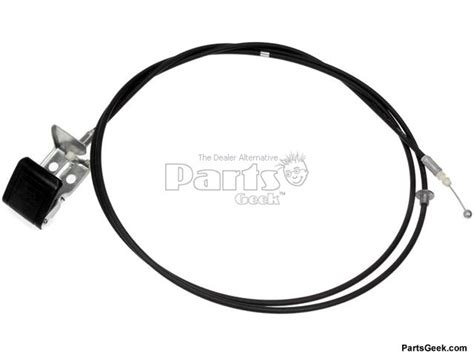 There is a button you have to push under the steering wheel column. 03 2003 Toyota Sequoia Hood Release Cable - Body Mechanical & Trim - Dorman - PartsGeek
