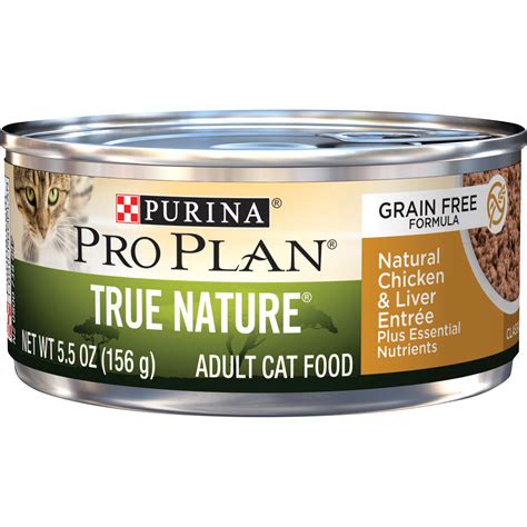 24 Pack Purina Pro Plan Natural Grain Free Pate Wet Cat Food True