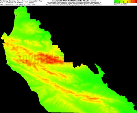 35 Elevation Map Of California Maps Database Source