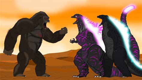 Godzilla Shin Godzilla Vs King Kong HD Godzilla Cartoon Animation YouTube