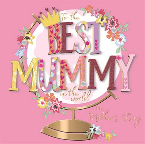 Best Mummy Happy Mothers Day Greeting Card Cards