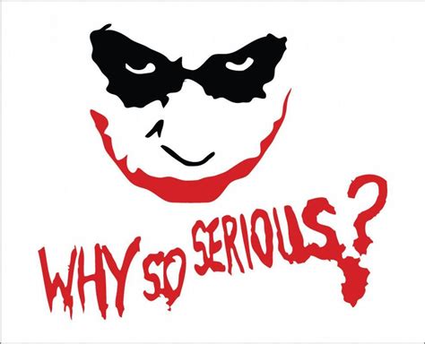 The Joker Heath Ledger Why So Serious Mouse Mat Joker Stencil