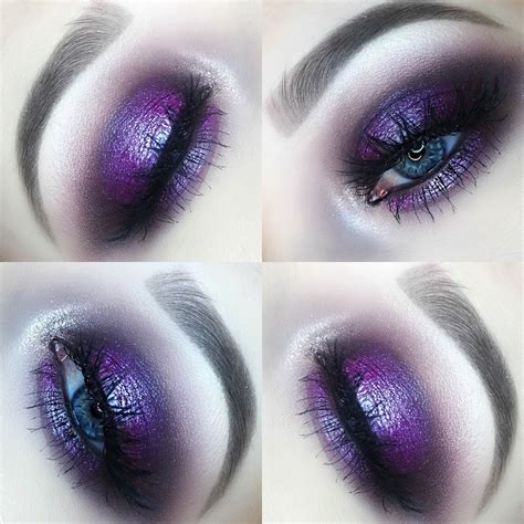 Purple Eyeshadow Dramatic Makeup Prom Makeup Purple Halo Eye Makeup