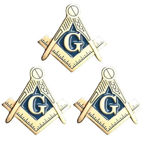 Buy Bundle 3 Pieces Antique Blue Lodge Freemason Symbols Masonic Pins