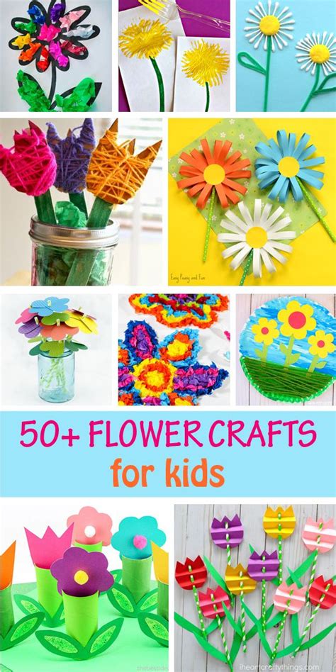 50 Easy Flower Crafts For Kids Of All Ages Flower