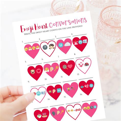 Valentine Party Game Emoji Pictionary Zoom School Party Etsy India