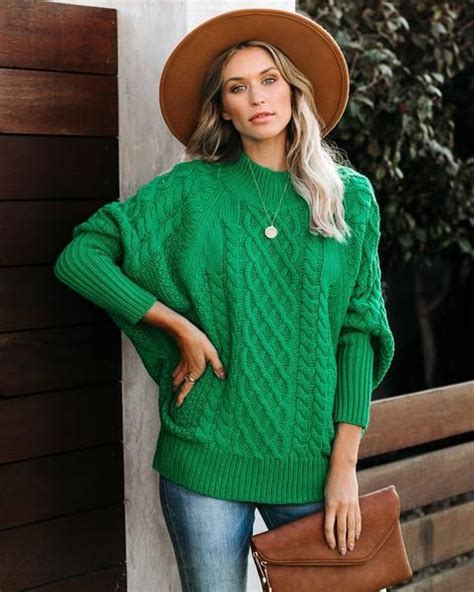 Bobsled Dolman Knit Sweater Kelly Green In 2020 Knitted Sweaters Sweaters Cold Weather Fashion