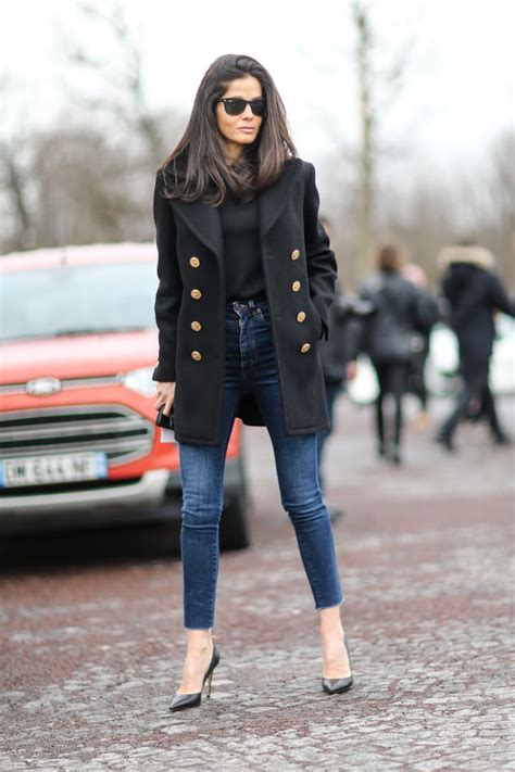 In this guide, we'll be looking at some of the most stylish ways to wear black jeans, so. A Black Top, Military-Style Jacket, and Cropped Skinny ...