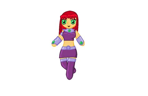 Chibi Starfire Colored By Byiyf On Deviantart