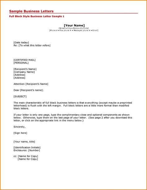 50 Business Letter Example For Students Tw5a Business Letter Template