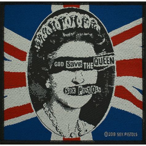 Sewing Patch Ecusson à Coudre Sex Pistols God Save The Queen Rock
