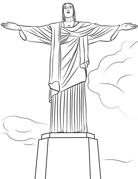 Desenho De Cristo Redentor Para Colorir Tudodesenhos Images And Porn My Xxx Hot Girl