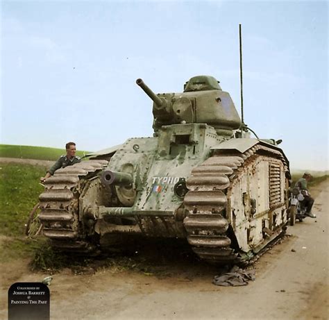 An Abandoned French Char B1 Bis Heavy Tank Nº 270 Typhon Of 8th Bcc