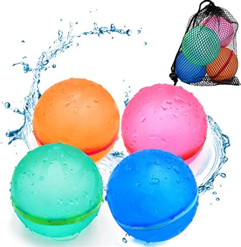 Reusable Water Balloons Silicone Water Splash Ball With Mesh Bag
