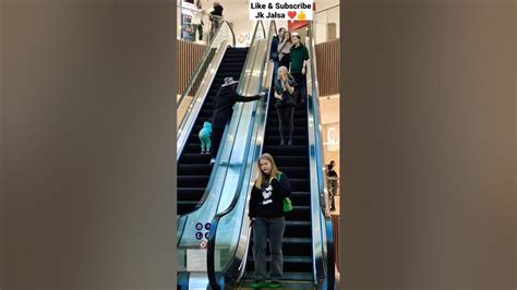 passing love note to cute girl 😍 escalator prank shorts prank prankvideo pranks love