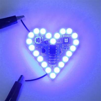 Diy Kit Electronic Heart Breathing Shape Lamp