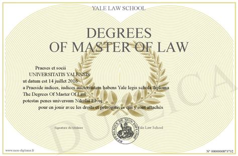 Degrees Of Master Of Law
