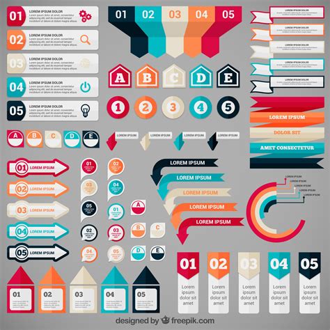 5 Sets Of Free Infographic Banner Vectors To Download
