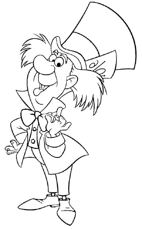 Https://tommynaija.com/coloring Page/alice And Wonderland Madhatter Coloring Pages
