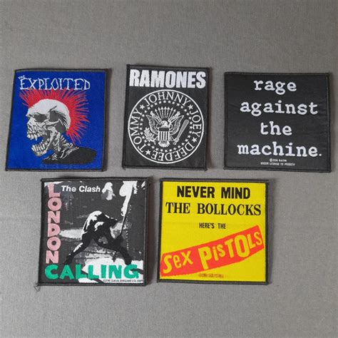 Lote Parches Punk Sex Pistols The Clash The Exploited Rage