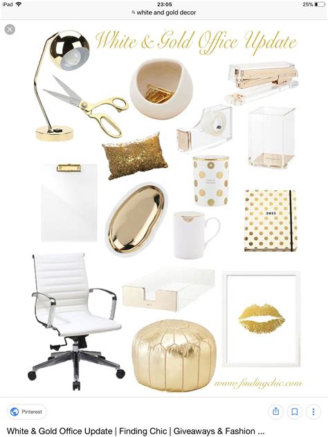 Pin By Angela Caban On Really Evies Room White Gold Office Gold
